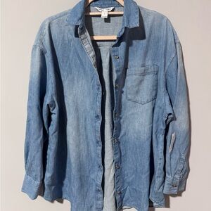 Old Navy Light Blue Denim Shirt